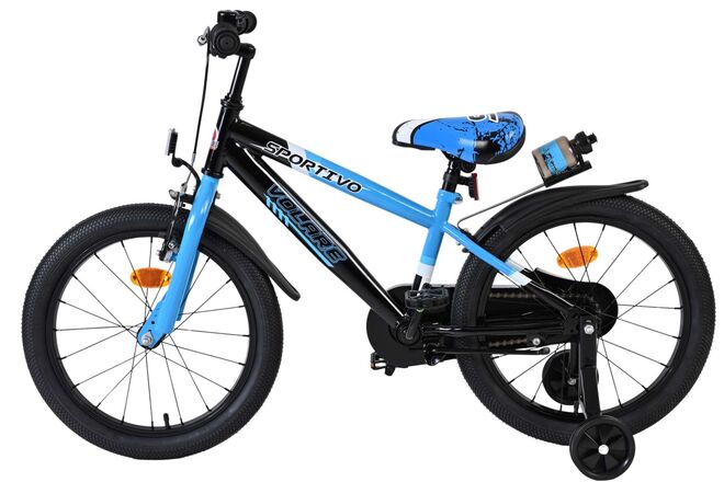 Volare Sportivo Børnecykel - Drenge - 18 tommer - Blå Sort