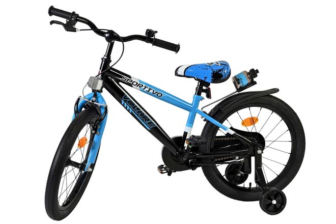 Volare Sportivo Børnecykel - Drenge - 18 tommer - Blå Sort