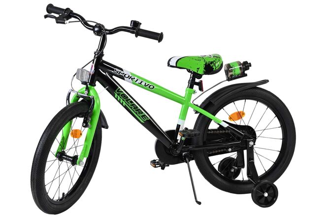 Volare Sportivo Børnecykel - Drenge - 18 tommer - Grøn Sort