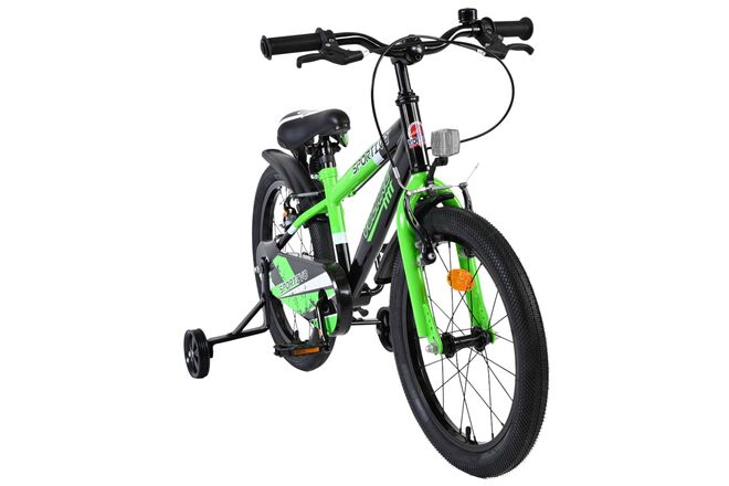 Volare Sportivo Børnecykel - Drenge - 18 tommer - Grøn Sort - To håndbremser