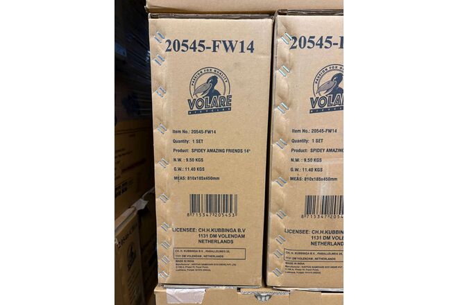 Rower dziecięcy Spidey - Chłopcy - 14 cali - Niebiesko-czerwony - Dwa hamulce ręczne