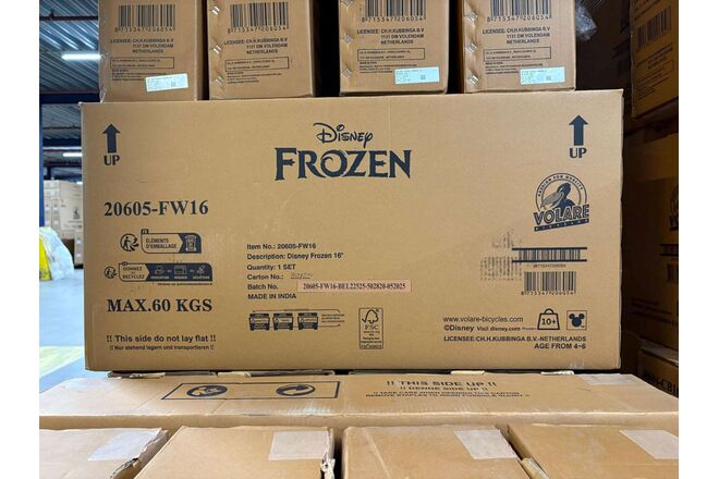 Disney Frozen 2 Kinderfahrrad - Mädchen - 16 Zoll - Blau/Lila - Zwei Handbremsen Disney Frozen 2 Kinderfahrrad - Mädchen - 16 Zoll - Blau/Lila - Zwei Handbremsen