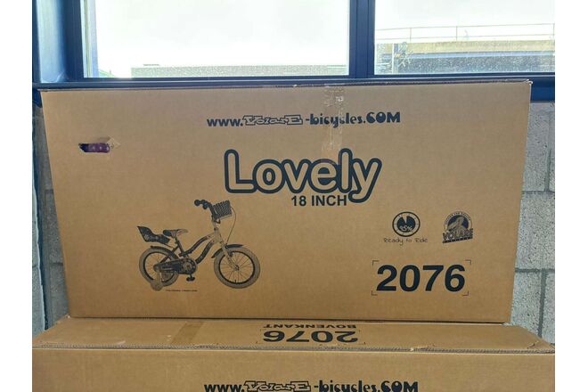 Volare Lovely Kinderfiets - Meisjes - 18 inch - Roze Wit Volare Lovely Kinderfiets - Meisjes - 18 inch - Roze Wit