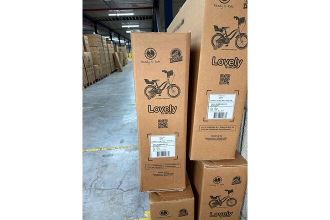 Rower dziecięcy Volare Lovely - Dziewczęcy - 18 cali - Czerwony Biały