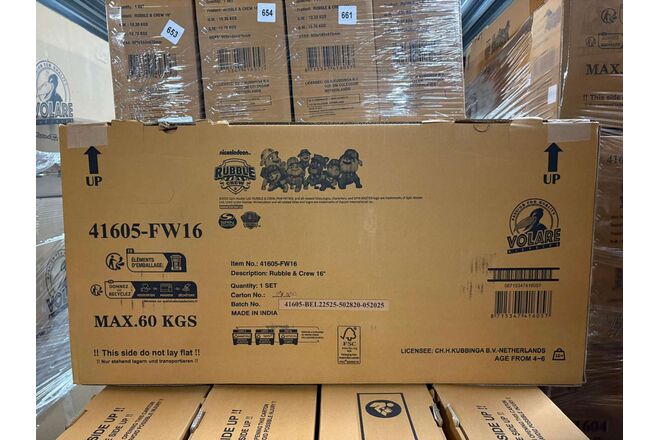 Rubble & Crew Kinderfiets - Jongens - 16 inch - Blauw - Twee handremmen