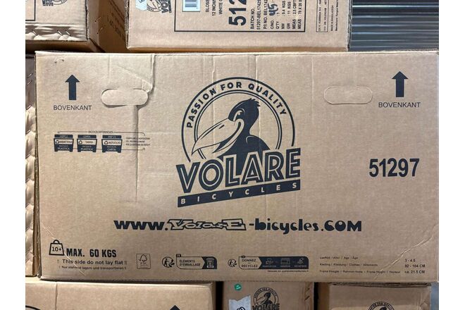 Rower dziecięcy Volare Blossom - dziewczęcy - 12 cali - biały - dwa hamulce ręczne