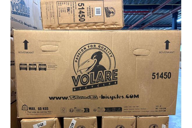 Volare Sportivo Kinderfahrrad - Jungen - 14 Zoll - Blau Schwarz