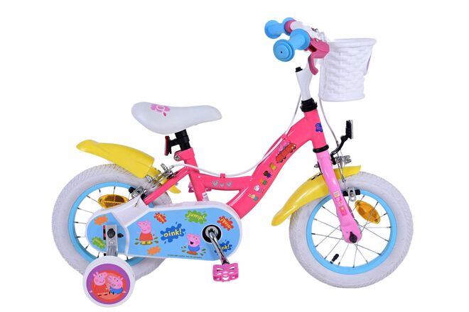 Peppa Pig Kinderfiets – Meisjes – 12 inch – Roze – Twee handremmen Peppa Pig Kinderfiets – Meisjes – 12 inch – Roze – Twee handremmen