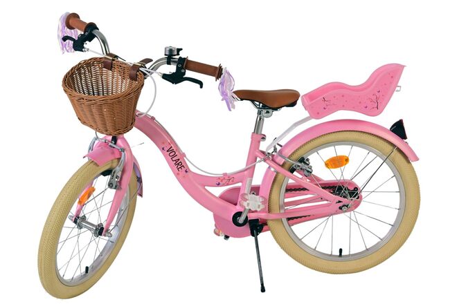 Volare Blossom Kinderfiets - Meisjes - 18 inch - Roze - Twee handremmen