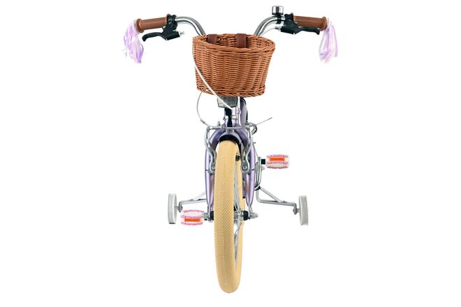 Rower dziecięcy Volare Blossom - dziewczęcy - 16 cali - fioletowy - dwa hamulce ręczne