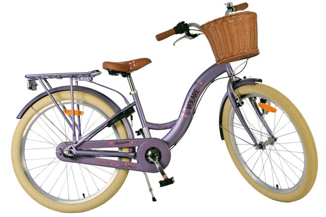Volare Blossom Kinderfiets - Meisjes - 24 inch - Paars - 3 Versnellingen