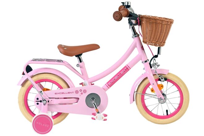 Volare Excellent Børnecykel - Piger - 12 tommer - Lyserød