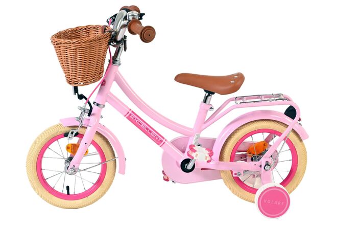 Volare Excellent Børnecykel - Piger - 12 tommer - Lyserød