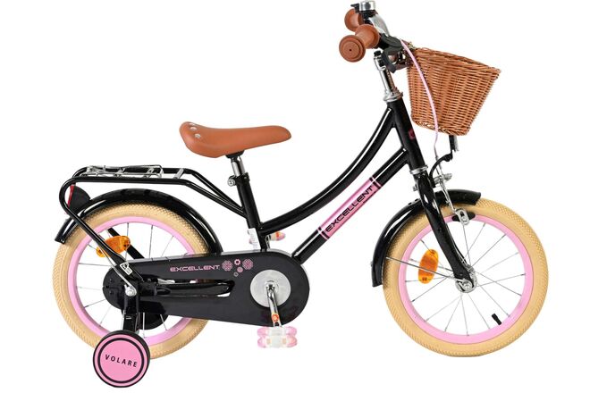 Volare Excellent Kinderfiets – Meisjes – 14 inch – Zwart