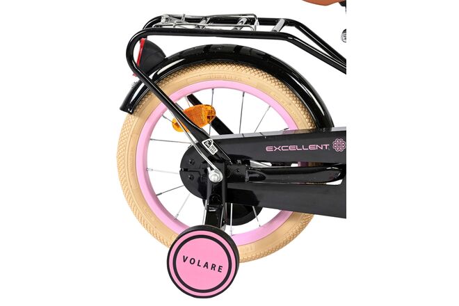 Volare Excellent Kinderfiets - Meisjes - 14 inch - Zwart