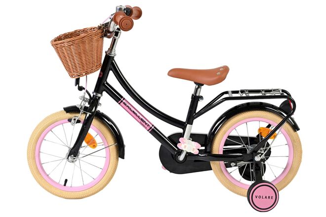 Volare Excellent Kinderfiets - Meisjes - 14 inch - Zwart