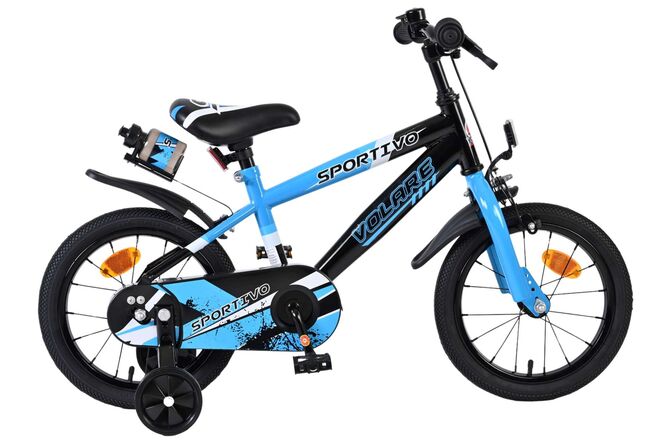 Volare Sportivo Børnecykel - Drenge - 14 tommer - Blå Sort