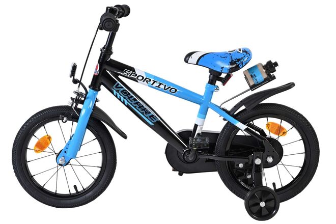 Volare Sportivo Børnecykel - Drenge - 14 tommer - Blå Sort