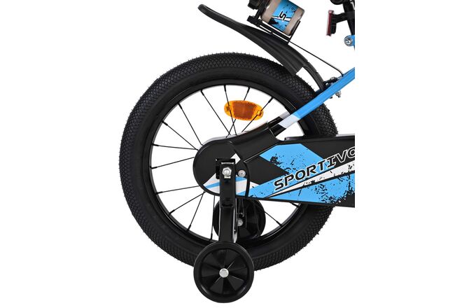 Volare Sportivo Børnecykel - Drenge - 16 tommer - Blå Sort