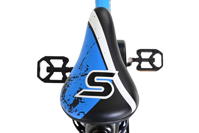 Volare Sportivo Kinderfahrrad - Jungen - 16 Zoll - Blau Schwarz - Zwei Handbremsen