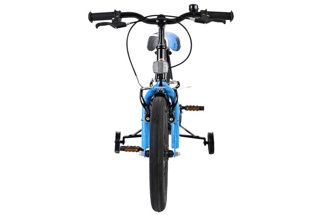 Volare Sportivo Kinderfahrrad - Jungen - 16 Zoll - Blau Schwarz - Zwei Handbremsen