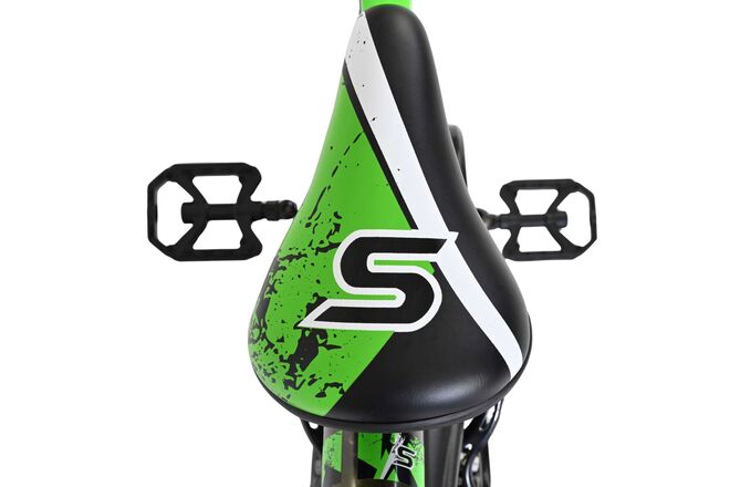 Volare Sportivo Kinderfiets - Jongens - 16 inch - Groen Zwart - Twee Handremmen