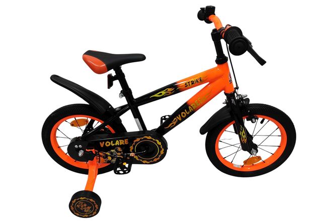 Volare Strike Kinderfiets – Jongens – 14 inch – Zwart Oranje