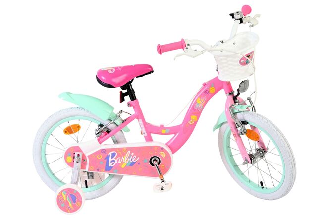 Barbie Kinderfiets - Meisjes - 16 inch - Roze - Twee handremmen