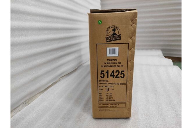 Volare Strike Kinderfiets - Jongens - 14 inch - Zwart Oranje - Twee handremmen