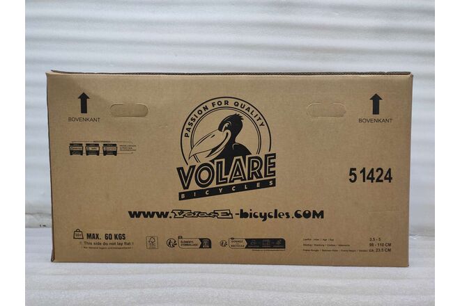 Volare Strike Kinderfiets - Jongens - 14 inch - Zwart Oranje