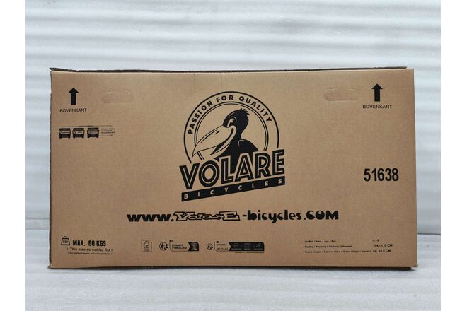 Volare Lily Kinderfiets - Meisjes - 16 inch - Wit Roze Paars - Twee Handremmen