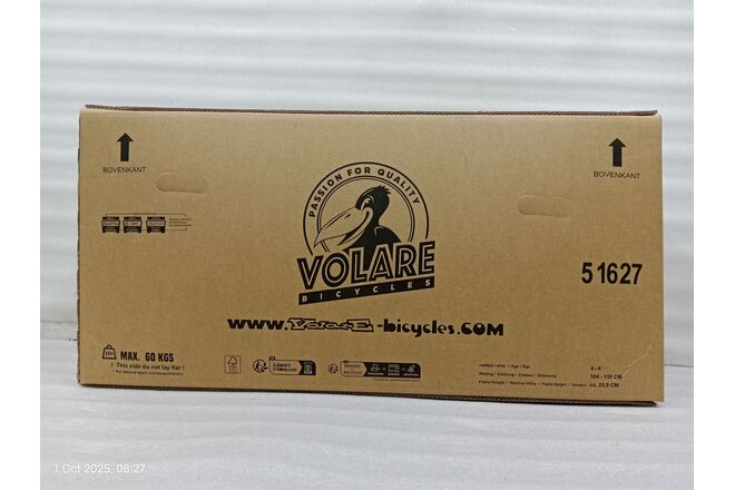 Volare Strike Kinderfiets - Jongens - 16 inch - Zwart Oranje - Twee Handremmen