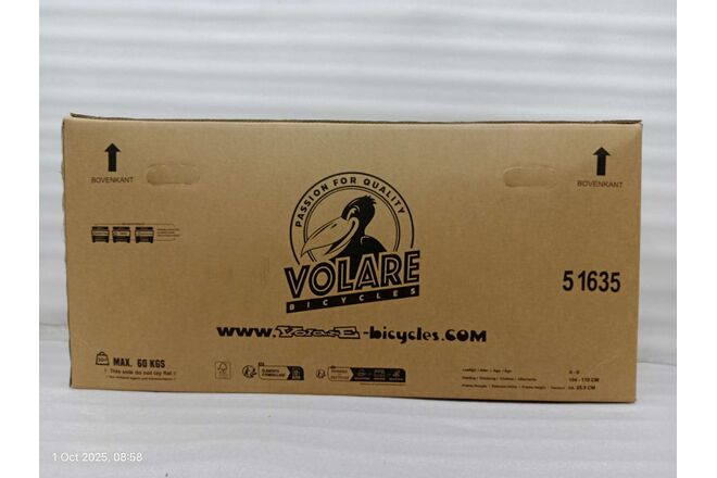 Volare Strike Kinderfiets - Jongens - 16 inch - Zwart Groen - Twee Handremmen