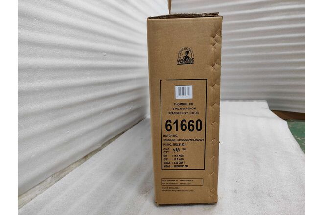 Volare Thombike Children's Bike - Boys - 16 inch - Orange Gray