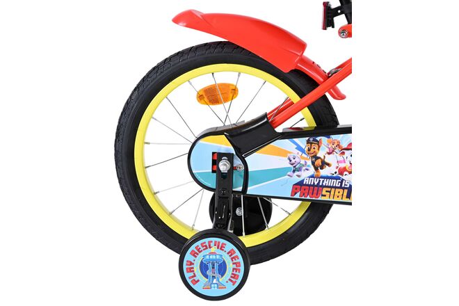 Paw Patrol Kinderfiets - Jongens - 16 inch - Rood Blauw