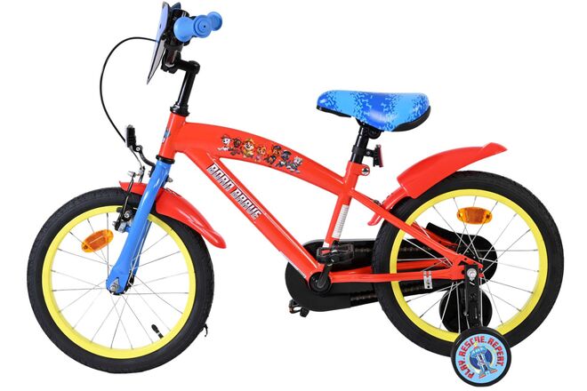 Paw Patrol Kinderfiets - Jongens - 16 inch - Rood Blauw