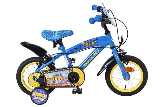 Rubble & Crew - Kinderfahrrad - Jungen - 12 Zoll - Blau - Zwei Handbremsen