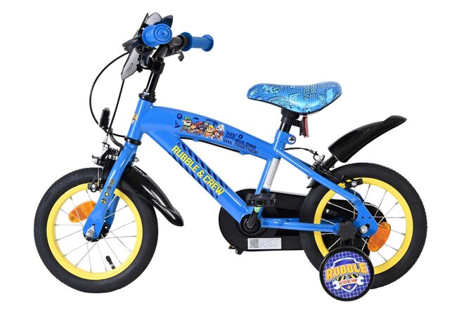 Rubble & Crew - Kinderfahrrad - Jungen - 12 Zoll - Blau - Zwei Handbremsen