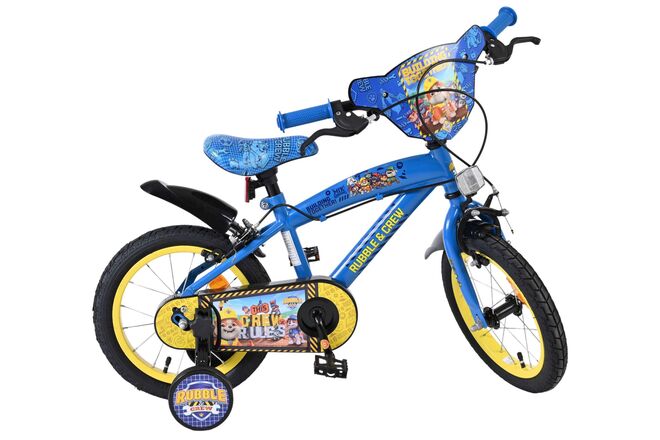 Rubble & Crew Kinderfahrrad - Jungen - 14 Zoll - Blau - Zwei Handbremsen