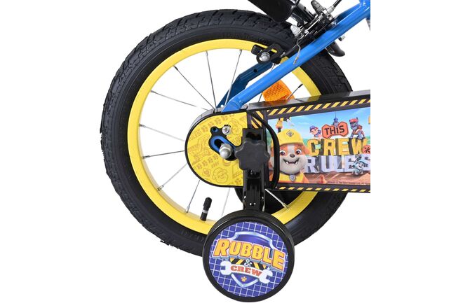 Rubble & Crew Kinderfahrrad - Jungen - 14 Zoll - Blau - Zwei Handbremsen