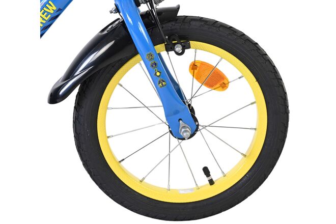 Rubble & Crew Kinderfahrrad - Jungen - 14 Zoll - Blau - Zwei Handbremsen