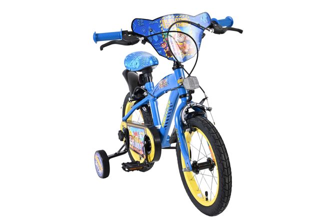 Rubble & Crew Kinderfahrrad - Jungen - 14 Zoll - Blau - Zwei Handbremsen