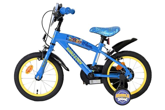 Rubble & Crew Kinderfahrrad - Jungen - 14 Zoll - Blau - Zwei Handbremsen