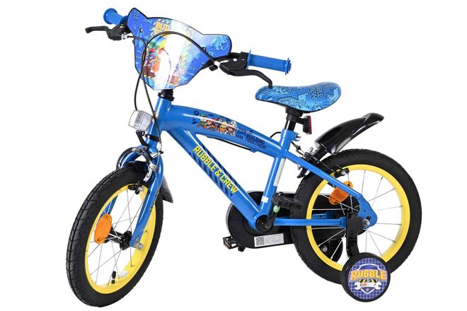 Rubble & Crew Kinderfahrrad - Jungen - 14 Zoll - Blau - Zwei Handbremsen