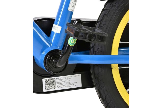 Rubble & Crew Kinderfahrrad - Jungen - 14 Zoll - Blau - Zwei Handbremsen