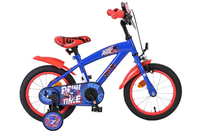 Sonic Prime Kinderfiets – Jongens – 14 inch – Blauw Rood