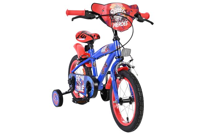 Sonic Prime Kinderfiets - Jongens - 14 inch - Blauw Rood - Twee handremmen