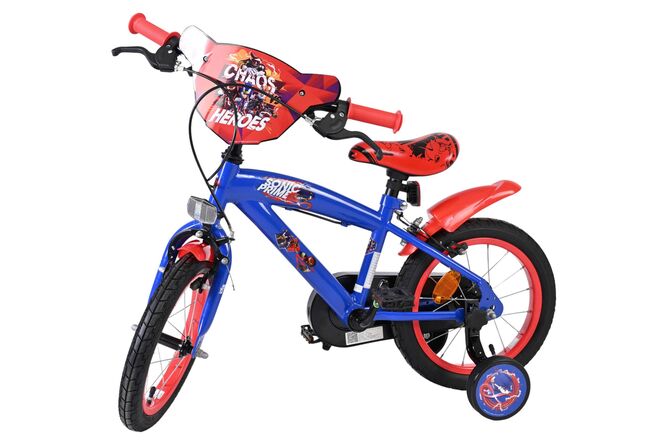 Sonic Prime Kinderfiets - Jongens - 14 inch - Blauw Rood - Twee handremmen