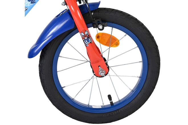 Spidey Kinderfiets - Jongens - 14 inch - Blauw Rood - Twee handremmen