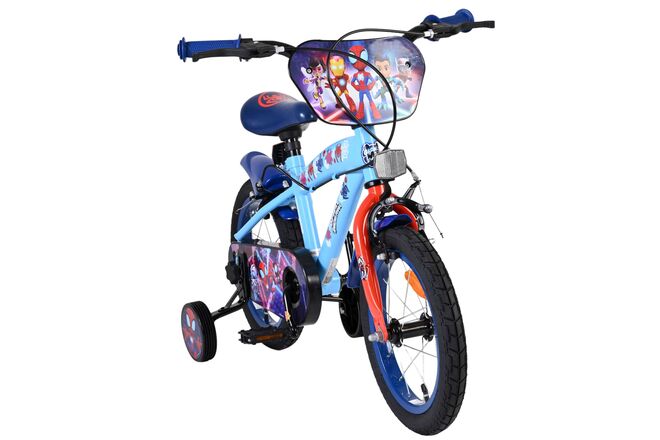 Spidey Kinderfiets - Jongens - 14 inch - Blauw Rood - Twee handremmen